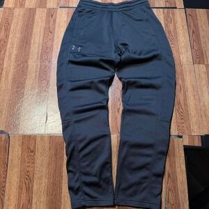 Under Armour Black Cold Tech Retro Sportswear Hem Sweatpants Small